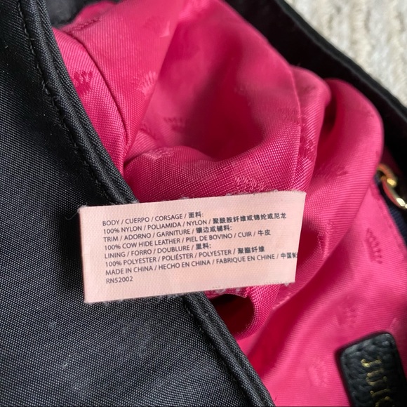Juicy Couture black nylon hobo purse - Picture 12 of 16